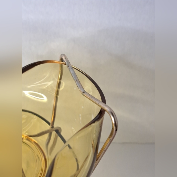 Vintage Chip-n-Dip Anchor Hocking Chip and Dip Bowl Set amber glass. - Picture 4 of 7